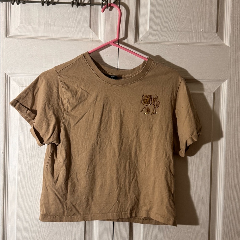 Tan Crop Top
